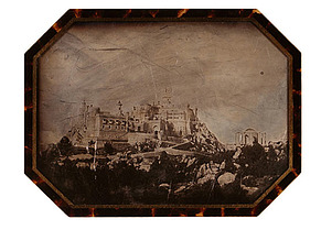 W. Cifka, Chateau de Sintra - Maurský hrad, 1848, daguerrotypie. 
