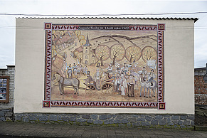 Freska malíře a grafika Františka Pavlici v Hroznové Lhotě